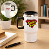 Personalized Super Papa Travel Mug for Father's Day