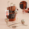Personalized Swinging New Year Golf Set Wine Tools