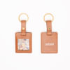Gift Personalized Tan Square Photo Keychain