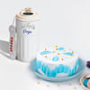 Personalized Temperature Tumbler And Pearl Cake Gift Combo Online