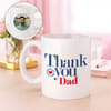 Personalized Thank You Dad Ceramic Mug for Father's Day