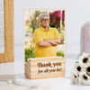 Gift Personalized Thank You Dad Wooden Base Frame
