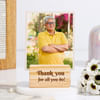 Personalized Thank You Dad Wooden Base Frame