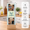 Gift Personalized Thank You Photo Wooden Stand for Rakhi