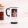 Buy Personalized Travel Mug and Floral Rakhi Hamper