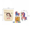 Gift Personalized Unicorn DIY Painting Fridge Magnet Kit For Kids - Set Of 3
