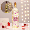 Personalized Valentine's Day LED Light Bottle