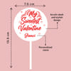 Gift Personalized Valentines Cake Topper