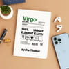 Personalized Virgo Elements Notebook