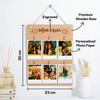 Gift Personalized Wall-Mountable Wooden Photo Clip Board