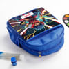 Buy Personalized Warrior Caricature School Bag - Blue