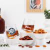 Personalized Whiskey Glasses & Nuts Combo for Dad