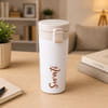 Personalized White Coffee Sipper