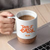 Buy Personalized White Mug With Cork Base