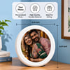 Gift Personalized White Round Frame for Diwali