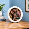 Personalized White Round Frame for Diwali