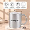 Gift Personalized Wild Cat Silver Mug
