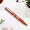 Gift Personalized Women's Day Brown Diary And Pen Combo