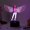 Personalized Womens Day LED Lamp With Black Base Online