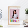 Gift Personalized Wooden Birthday Photo Holder