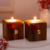 Gift Personalized Wooden Block Candles