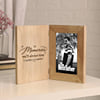 Personalized Wooden Book Frame for Dad