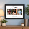 Personalized Wooden Bro Photo Frame for Rakhi