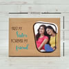Shop Personalized Wooden Photo Frame for Sister