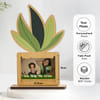 Gift Personalized Wooden Plant Sibling Photo Frame