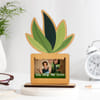 Personalized Wooden Plant Sibling Photo Frame