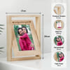 Gift Personalized Wooden Rotating Photo Frame