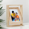 Personalized Wooden Rotating Photo Frame