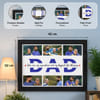 Gift Personalized Wooden Wall Photo Frame for Dad