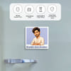 Gift Personalized World's Best Brother Caricature Fridge Magnet for Rakhi