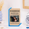 Personalized World's Best Girlfriend Vintage Frame Stand