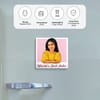Gift Personalized World's Best Sister Caricature Fridge Magnet for Rakhi