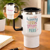 Personalized Worry Less Yoga More Travel Mug