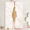 Gift Personlized Fridge Magnet and Sweets Rakhi Hamper