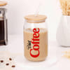Gift Personlized Wooden Lid Glass Tumbler