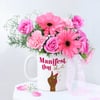 Petals and Positivity Mug Arrangement