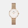 Petite Women Quartz White Dial Analog Stainless Steel Watch DW00100219K