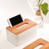 Phone Stand With Tissue Box - Modern - Single Piece Online