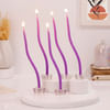 Pillar Candles Set of 5 with Glass Holder Online