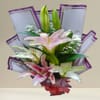 Pink and White Lilies Bouquet