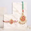 Buy Pink Bhaiya Bhabhi Rakhi and Toblerone Combo