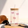 Pink Bow Ripple Sipper With Straw - 500 ML Online