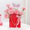 Pink Carnation Floral Arrangement for Mother's Day