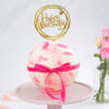 Gift Pink Chocolate Pinata Ball Cake for Birthday (1 Kg)
