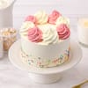 Buy Pink & Cream Swirl Vanilla Mother's Day Cake