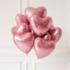 Buy Pink Heart Foil Balloons-Set Of 5